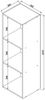 VCM Büroregal & Bücherregal Offas 902081 Buche H. 107 x B. 34 x T. 30 cm Bild 3
