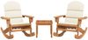 vidaXL 3-tlg. Garten-Lounge-Set Adirondack Massivholz Akazie 3152128 Bild 3