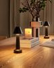 Kabellose LED Tischlampe 2er Set JOANES mit Dimmer Metall Schwarz Bild 3
