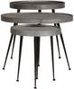 vidaXL Couchtisch 3 Stk. Silbern Holzwerkstoff 373641 Bild 2