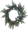 Weihnachtskranz LED WHITEHORN Dunkelgrün 50 cm Bild 4