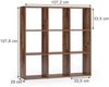 Raumteiler Nove Antikholz 104 x 108 cm Vicco Bild 2