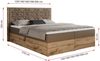 Boxspringbett mit Kopfteil und Topper, Polsterbett - NESSI - 120 x 200 cm - Braun Kunstleder - H4 - Topper T25 Bild 5