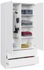 Beautysofa Kleiderschrank Classic Erhältlich mit oder ohne Schubladen, Farbvarianten Bild 4