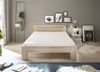 CANNES Futonbett 140x200 cm - Minimalistisches Jugendzimmer Doppelbett in Eiche Sonoma Optik - 145 x 71 x 204 cm (B/H/T) Bild 4
