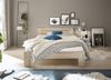 CANNES Futonbett 140x200 cm - Minimalistisches Jugendzimmer Doppelbett in Eiche Sonoma Optik - 145 x 71 x 204 cm (B/H/T) Bild 3