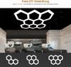 BarberPub Hexagon LED Garage Light, 30240LM 6500K Hexagon LED Beleuchtung für Werkstatt, Friseursalon, PVC Abdeckung 8 Grid, (LP008/nicht dimmbar) Bild 3