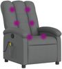 vidaXL Massagesessel Dunkelgrau Stoff 371740 Bild 2