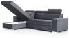 Ecksofa Schlafsofa NOLAN XS inkl. USB in Stoff Element Graphit Ottomane Links Bild 3