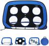 Clanmacy Fußballtor Fußballto mit Torwand Pop-Up Goal faltbar und tragbar 120 cm 1x Bild 2