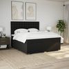 vidaXL Boxspringbett mit Matratze Schwarz 180x200 cm Stoff 3292883 Bild 4