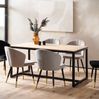 Esstisch 180x90x76cm Akazie Massivholz Metallbeine Loft-Style Industrial Rechteckig Bild 2