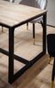 Esstisch 180x90x76cm Akazie Massivholz Metallbeine Loft-Style Industrial Rechteckig Bild 5