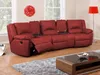 Relaxsofa 3-Sitzer AROMA - Leder - Rot Bild 4