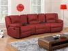 Relaxsofa 3-Sitzer AROMA - Leder - Rot Bild 2