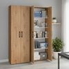 Bellamio 'Apol' Mehrzweckschrank, Eichenoptik, 176x33x60 cm, Aktenschrank mit 5 höhenverstellbaren Ablagefächern Bild 2