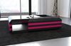Couchtisch Ravenna Ausziehbar - Büffelleder - schwarz-pink Bild 3