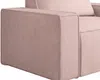Vente-unique - AMELIA Sessel SamtStoff Puderrosa - B 86 cm x H 85 cm x L 120 cm Bild 4