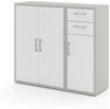 Büro-Regal vito Vary, Holzwerkstoff, Grau, 44 x 111 x 40 cm Bild 2
