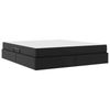 vidaXL Aufbewahrungsbett mit Matratze mit Matratze 2 pcs Schwarz Leder 3399620 Bild 5
