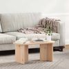 vidaXL Couchtisch Natur 80 x 39,5 x 35 cm Massivholz Kiefer 873541 Bild 4