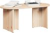 vidaXL Couchtisch Natur 80 x 39,5 x 35 cm Massivholz Kiefer 873541 Bild 3