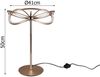 Moderne LED Tischlampe CHARIVARI Messing matt, Höhe 50cm Bild 4