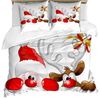 Abakuhaus Bettwäsche weicher Microfaserstoff Allergiker geeignet, kein Verblassen, Microfaser, Weihnachten Lustige Sankt-Ren Bild 2