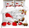 Abakuhaus Bettwäsche weicher Microfaserstoff Allergiker geeignet, kein Verblassen, Microfaser, Weihnachten Lustige Sankt-Ren Bild 3