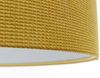 BPS Koncept 0E0-166-50 Hängeleuchte GLAMOUR Velourss strukturiert auf PVC-Basis Senf, weiß 1xE27 60W H:107 Ø50cm dimmbar Bild 5