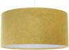 BPS Koncept 0E0-166-50 Hängeleuchte GLAMOUR Velourss strukturiert auf PVC-Basis Senf, weiß 1xE27 60W H:107 Ø50cm dimmbar Bild 3