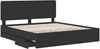 vidaXL Bettrahmen mit Schubladen Schwarz 200 x 200 cm Ingenieurs Holz 3412561 Bild 5