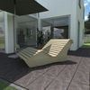 Relaxliege "Sigi" Gartenliege Massivholz Fichte abgeschrägt 80cm Bild 5