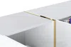 Vente-unique - MARZIALO Sideboard Holz, Platte WeißGold - B 41 cm x H 87,2 cm x L 199,3 cm Bild 5