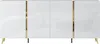 Vente-unique - MARZIALO Sideboard Holz, Platte WeißGold - B 41 cm x H 87,2 cm x L 199,3 cm Bild 2