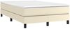 vidaXL Polsterbett Kunstleder Creme 120x200 cm Bild 3