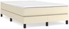 vidaXL Polsterbett Kunstleder Creme 120x200 cm Bild 2