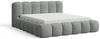 Chilly Möbel Polsterbett Stone Cord Stoff 140x200 cm mit Stauraum Poso 60 Bild 3