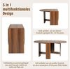 KOMFOTTEU Esstisch Konsolentisch, mit 3 Formen, Klappbar, aus Holz Bild 3