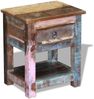 vidaXL Beistelltisch mit 1 Schublade Altholz Massiv 43x33x51 cm 243456 Bild 4