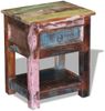 vidaXL Beistelltisch mit 1 Schublade Altholz Massiv 43x33x51 cm 243456 Bild 3