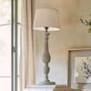 Mirabeau Tischleuchte Tischlampe Zepinal antikgrau/creme Bild 3