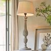 Mirabeau Tischleuchte Tischlampe Zepinal antikgrau/creme Bild 2