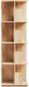 Drehbares Bücherregal Talöpintaa 129x40x40 cm Eicheoptik [en. casa] Bild 5