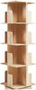 Drehbares Bücherregal Talöpintaa 129x40x40 cm Eicheoptik [en. casa] Bild 2