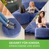 Green Bean® Indoor Sitzhocker Pouf 45x25cm EPS-Perlen Füllung & Cordstoff Kuschelig Weich Waschbar - Oxford Blau Bild 2