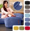 Green Bean® Indoor Sitzhocker Pouf 45x25cm EPS-Perlen Füllung & Cordstoff Kuschelig Weich Waschbar - Oxford Blau Bild 5