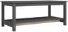 Couchtisch Grau 110 x 55 x 45 cm Massivholz Kiefer [822274] Bild 2
