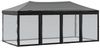 vidaXL Partyzelt Faltbar mit Seitenwänden Schwarz 3x6 m 93553 Bild 2