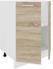 VCM Küchenmöbel Unterschrank Esilo 918636 Weiß / Sonoma-Eiche H. 82 x B. 60 x T. 46 cm Bild 2